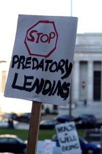 Beware of predatory lending it could lead to foreclosure.